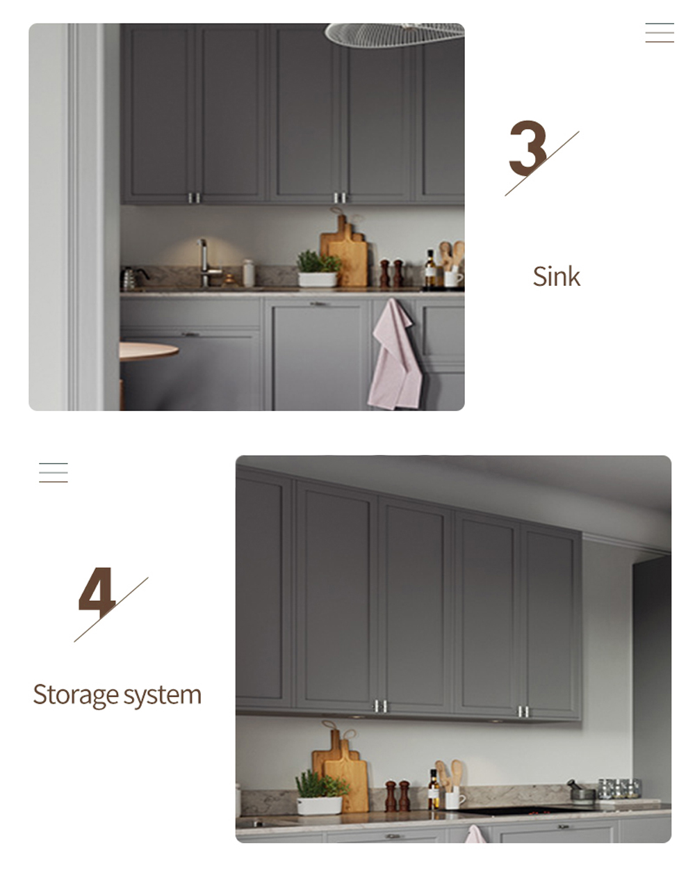 Classical design PVC with HDF-GK1185