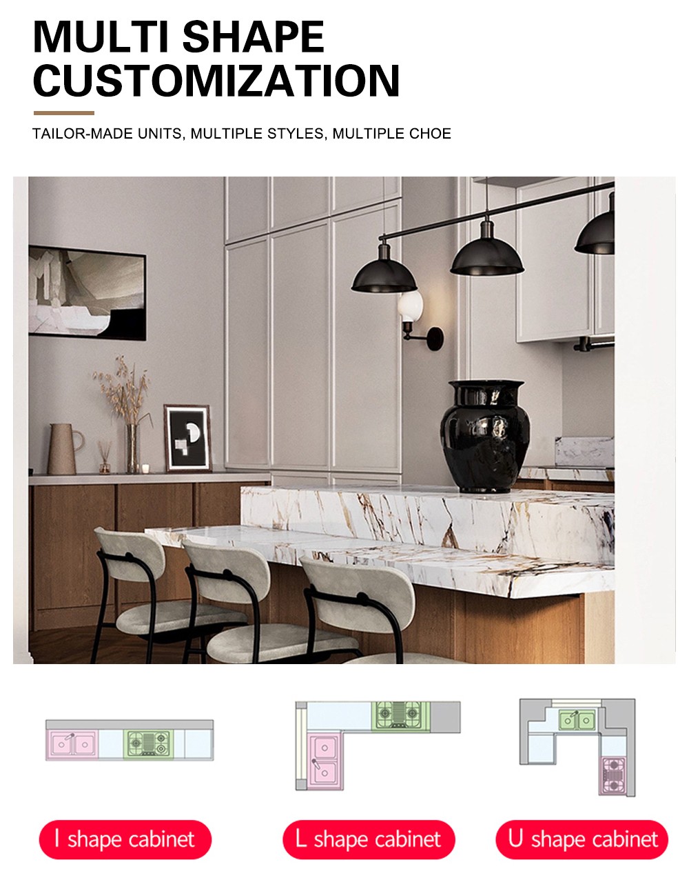 Classical design PVC with HDF-GK1209