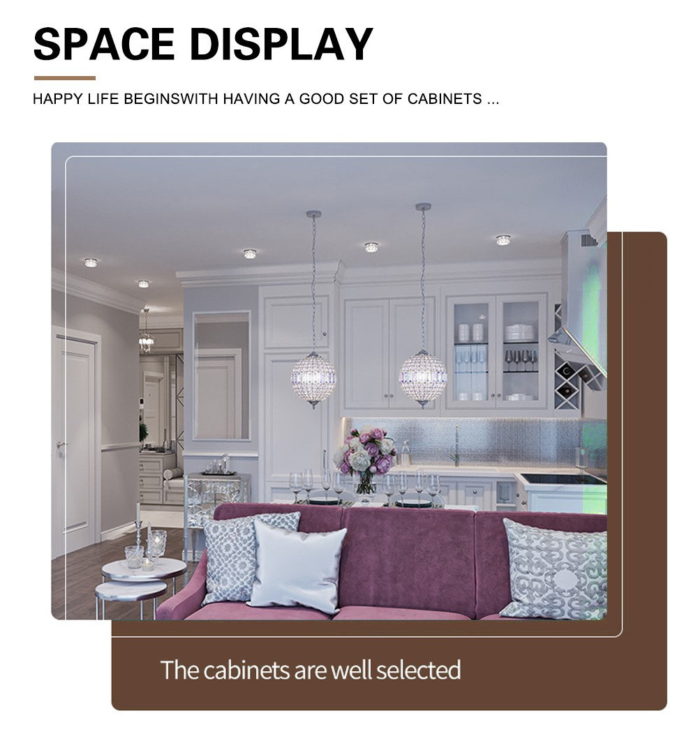 Classical PVC with HDF kitchen-GK-717
