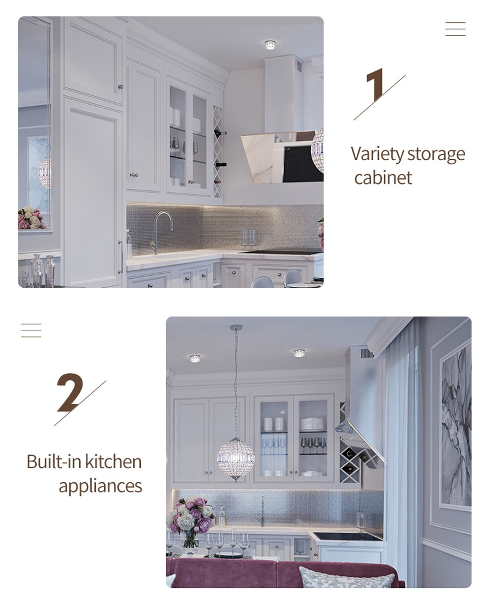 Classical PVC with HDF kitchen-GK-717