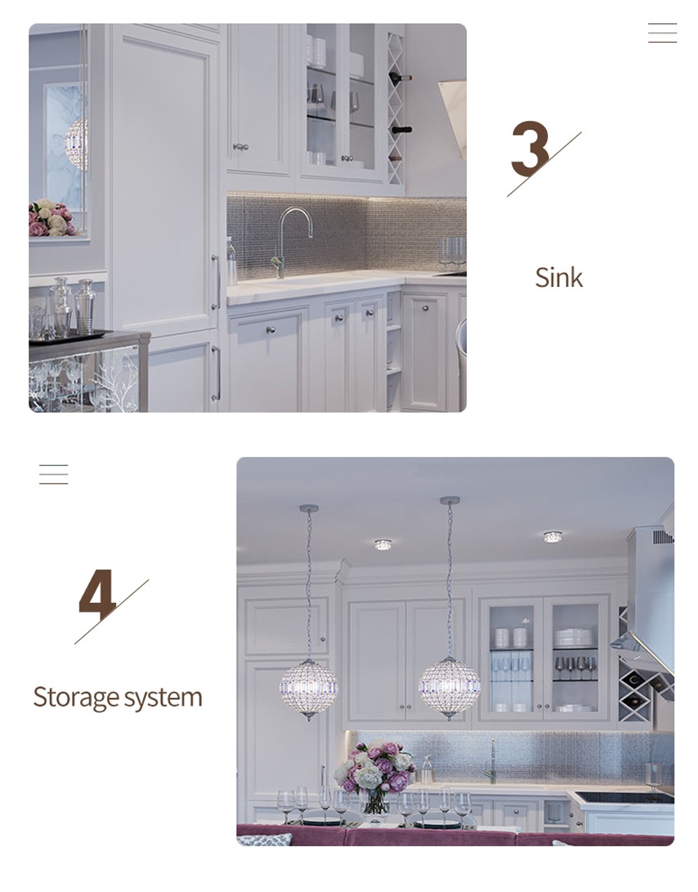 Classical PVC with HDF kitchen-GK-717