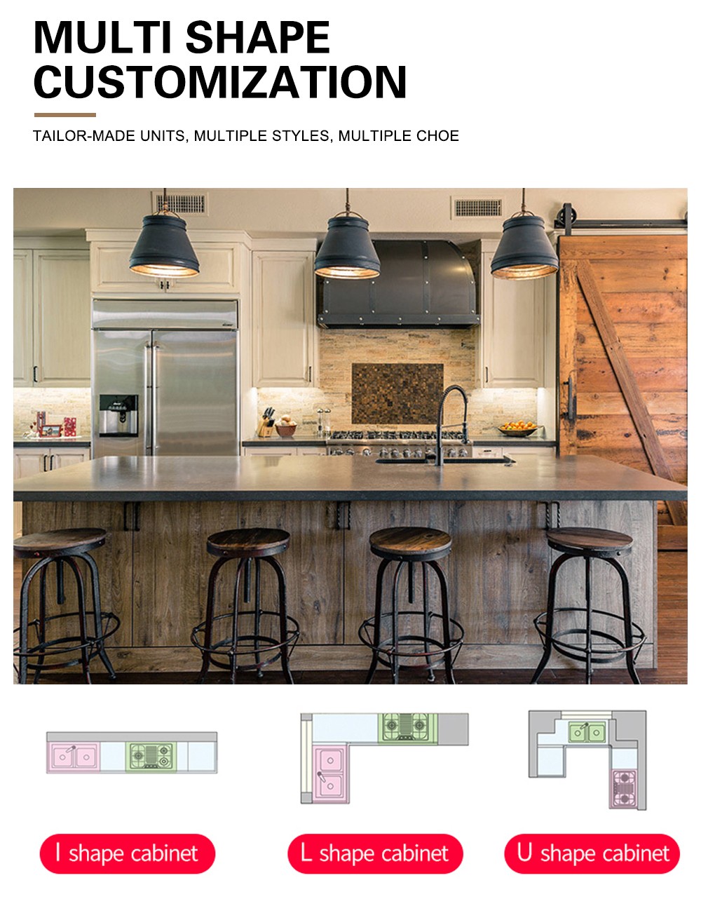 Classical PVC with MDF American style kitchen cabinet GK1279