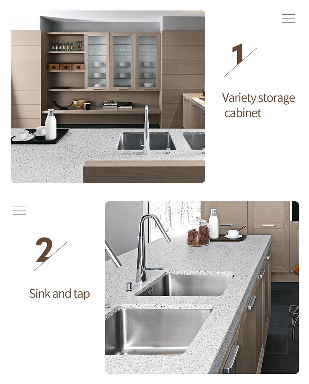 Classical style Kitchen cabinet PVC with HDF -GK-400