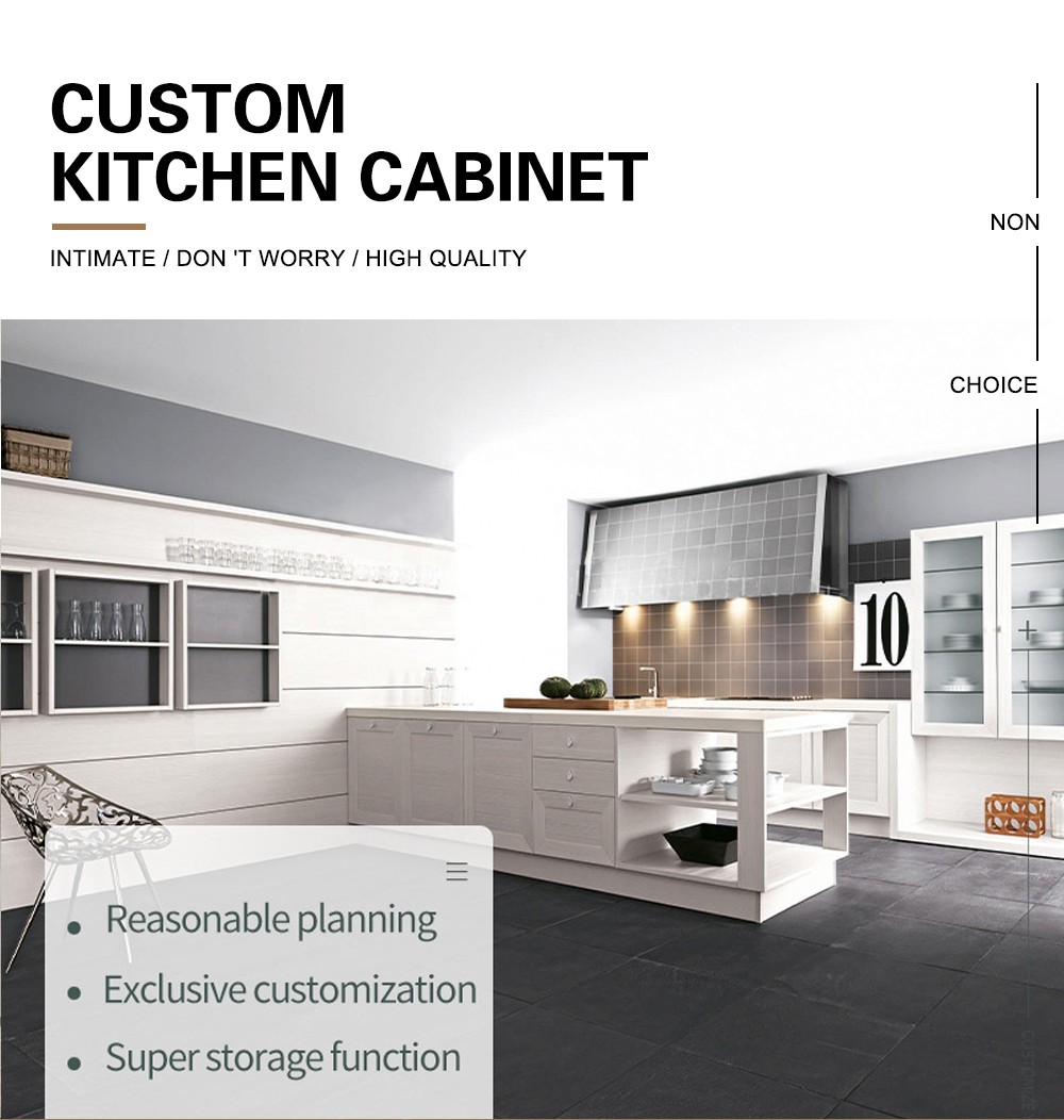 Classical style Kitchen cabinet PVC with HDF-GK-399