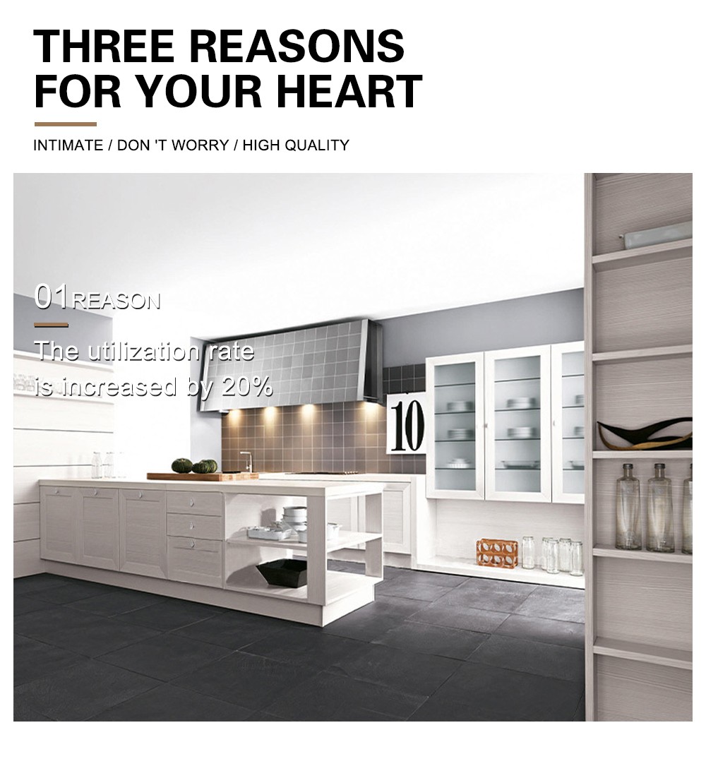 Classical style Kitchen cabinet PVC with HDF-GK-399