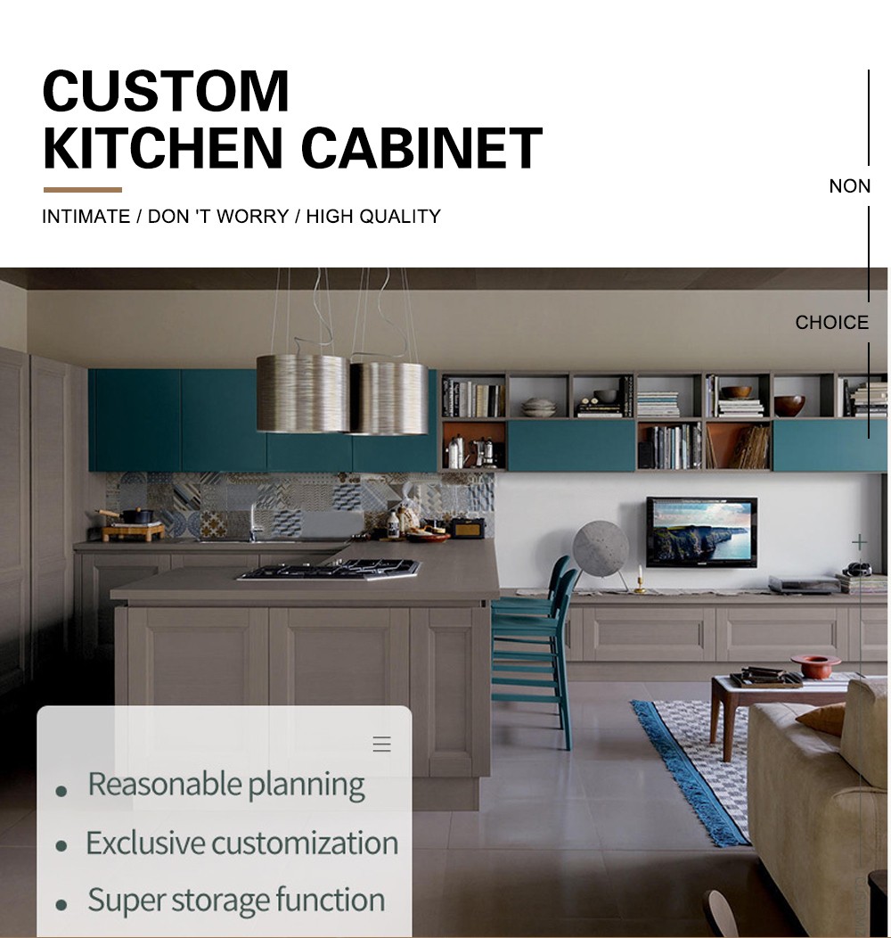 Classical style kitchen cabinet PVC with HDF-GK-408