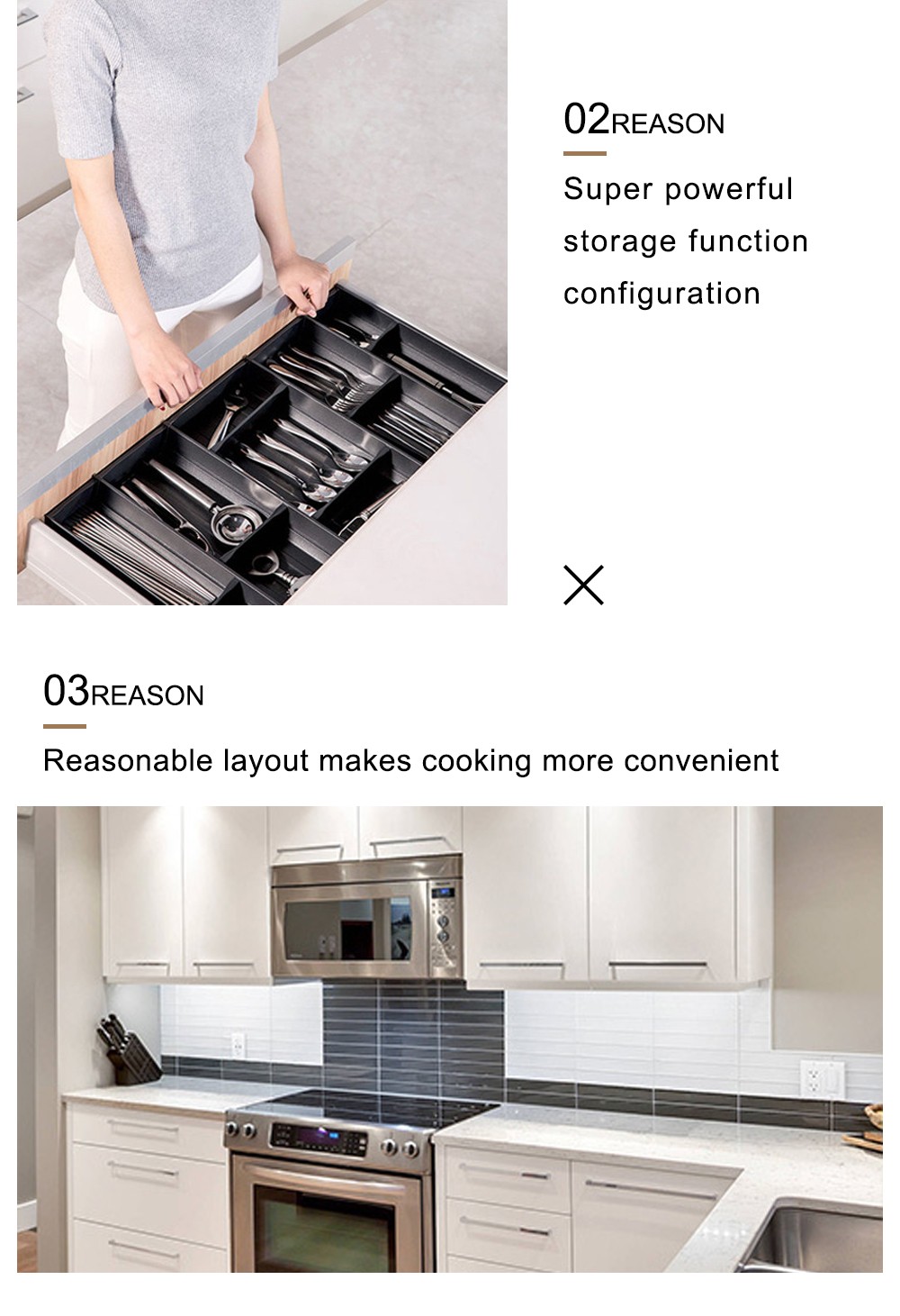 classical style melamine with plywood of USA design kitchen cabinet GK1274