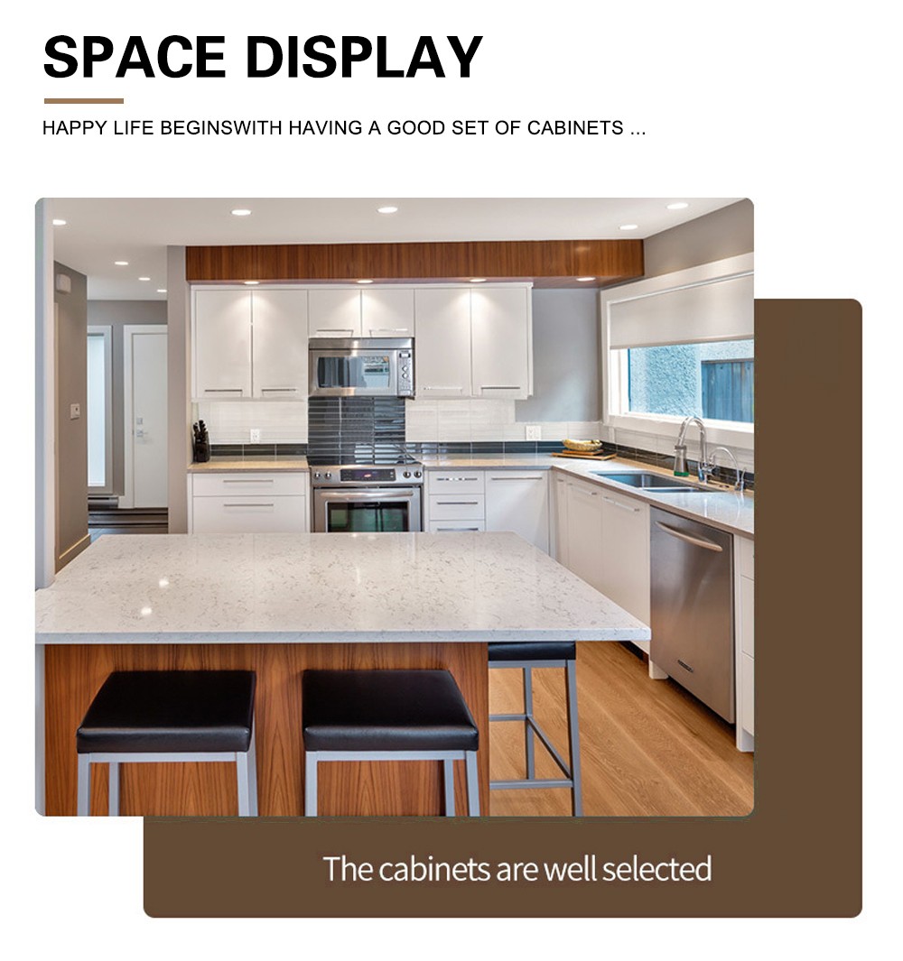 classical style melamine with plywood of USA design kitchen cabinet GK1274