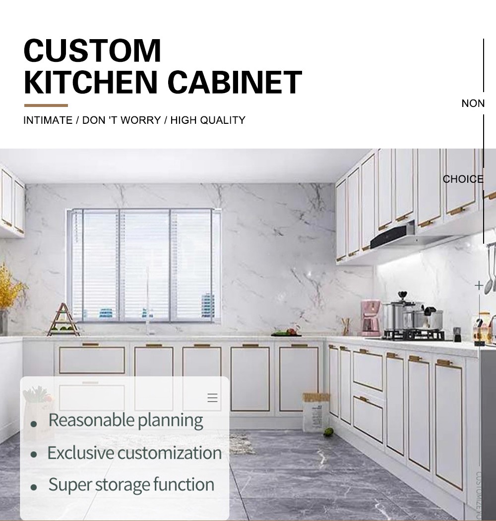 Classical style PVC with HDF Kitchen cabinet-GK-769
