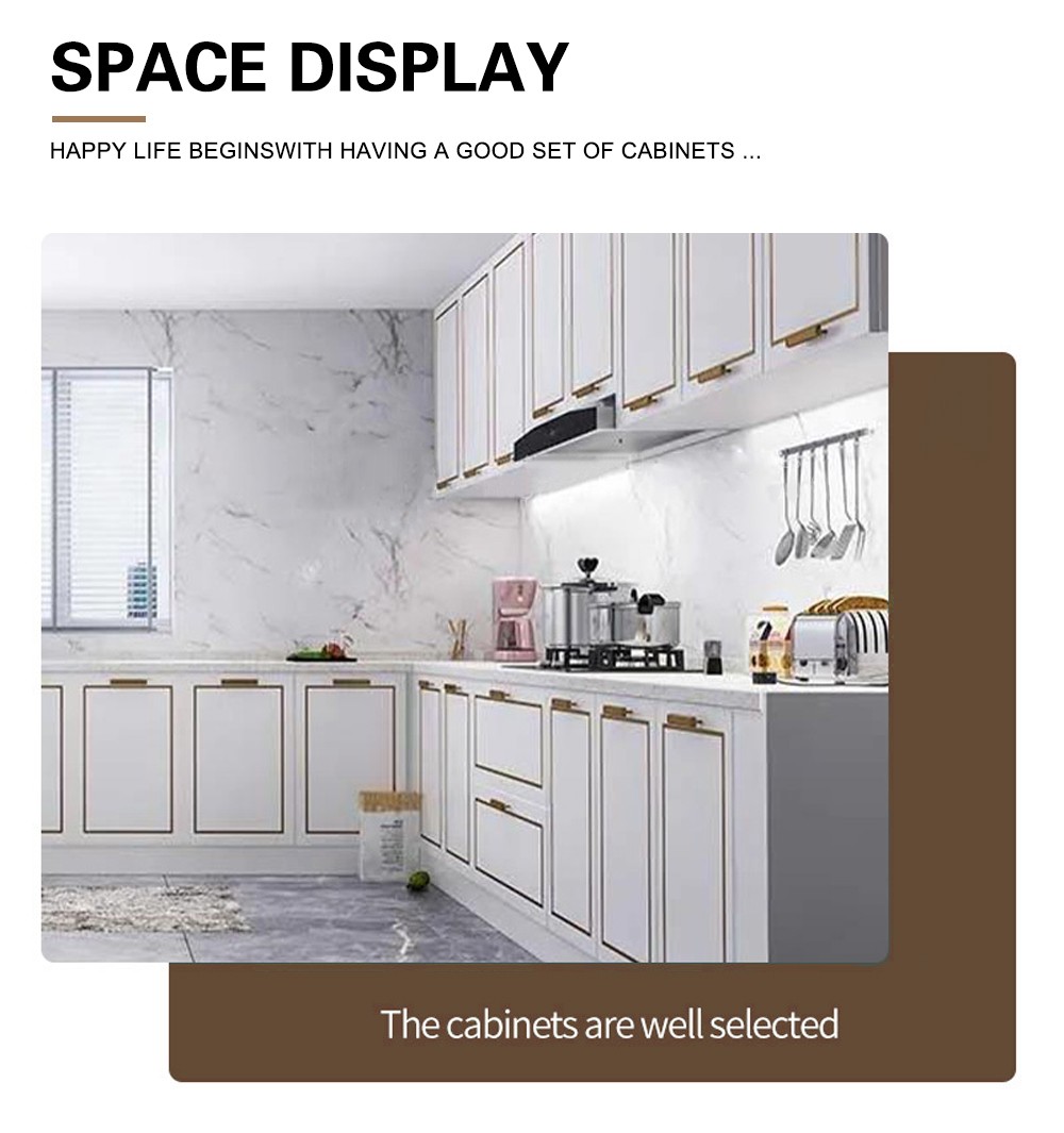Classical style PVC with HDF Kitchen cabinet-GK-769