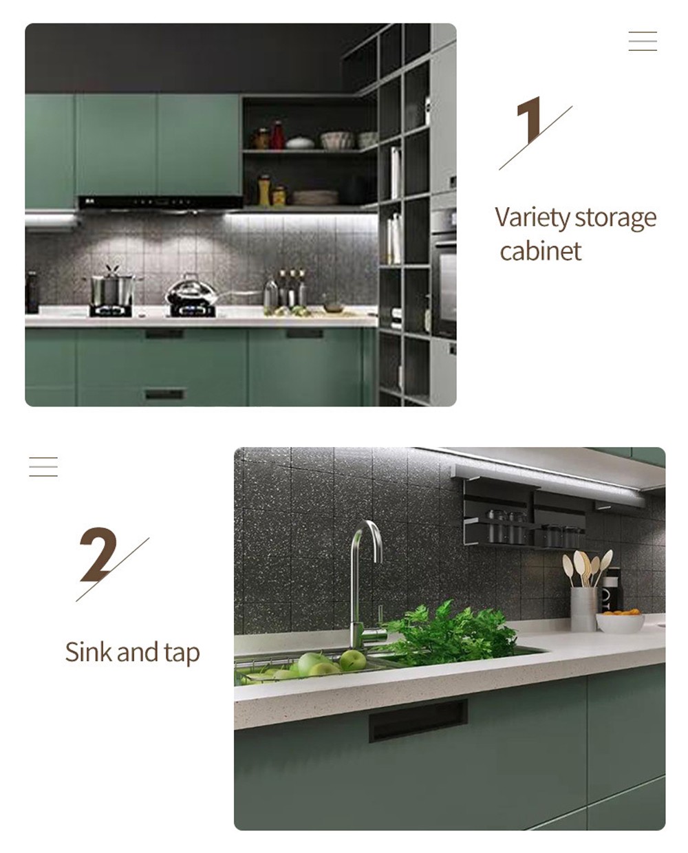 Classical style PVC with HDF Kitchen cabinet-GK-770