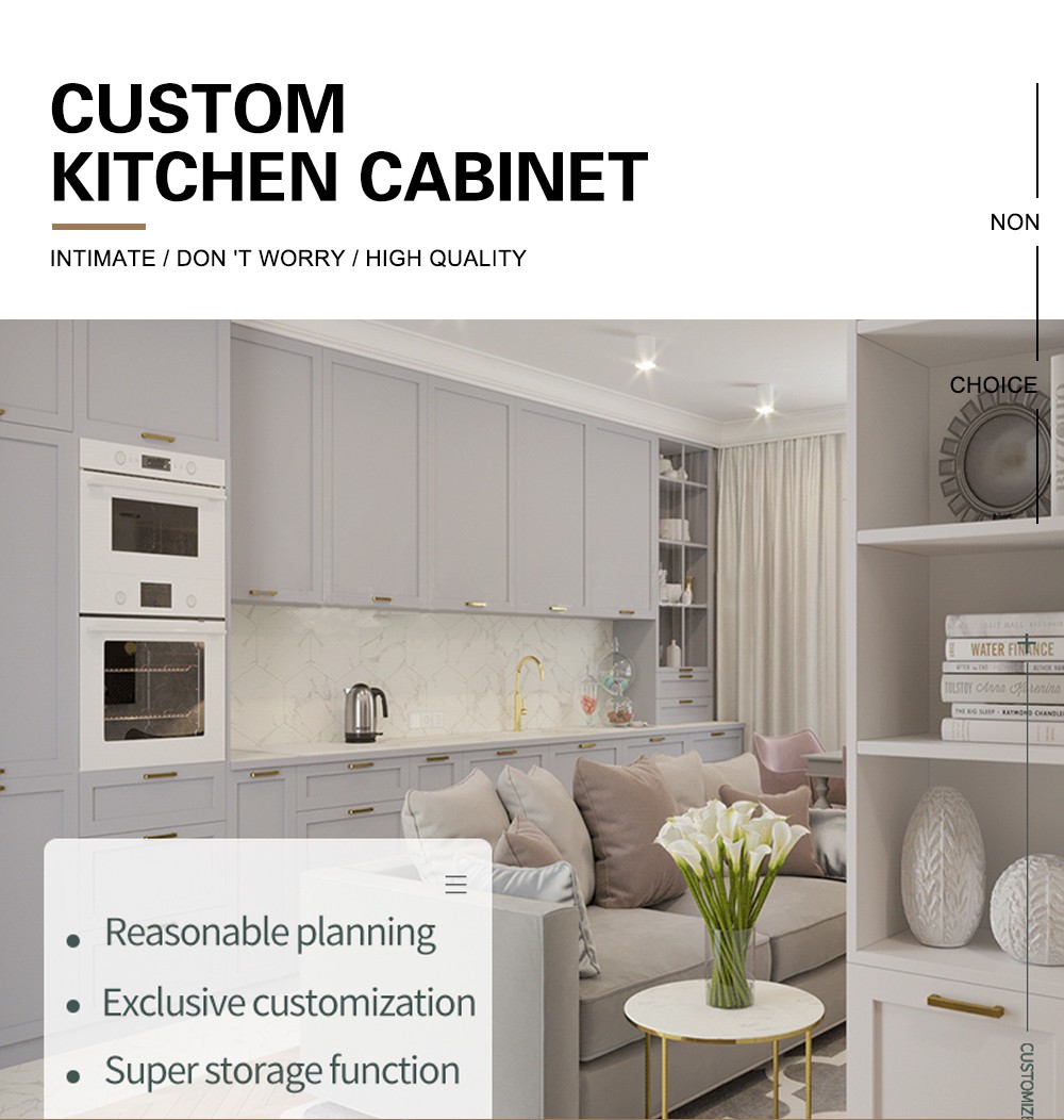 Classical style PVC with HDF kitchen-GK-793