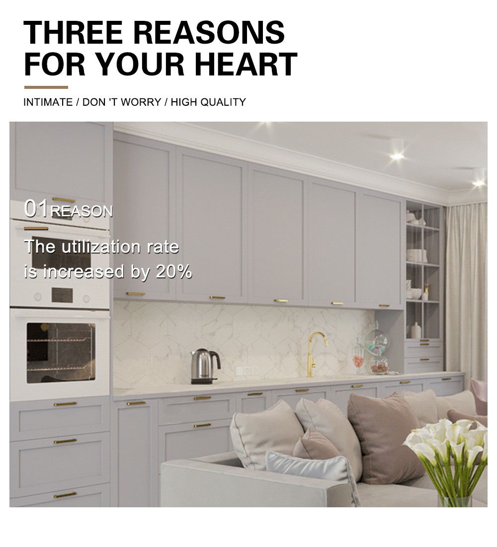 Classical style PVC with HDF kitchen-GK-793