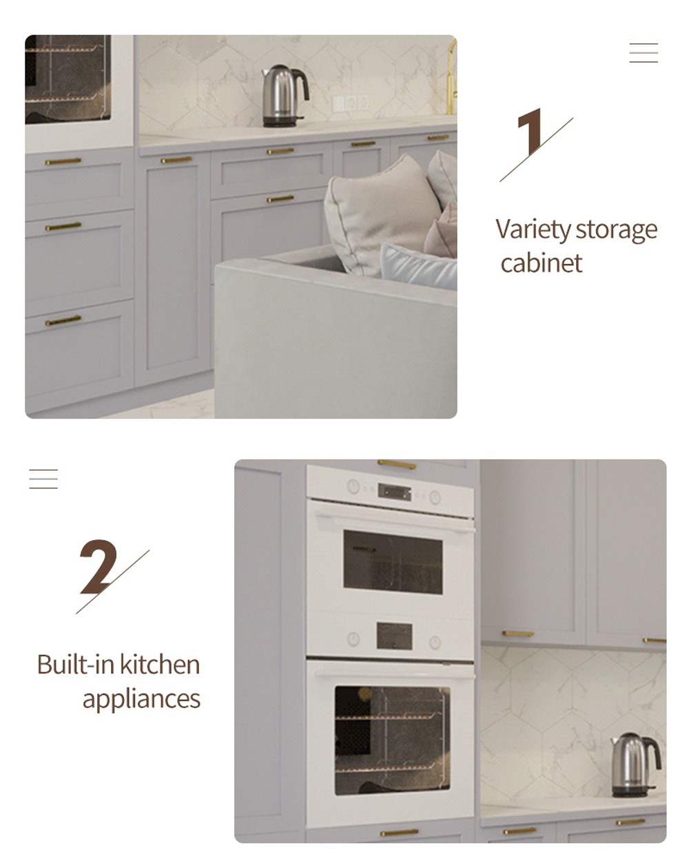 Classical style PVC with HDF kitchen-GK-793