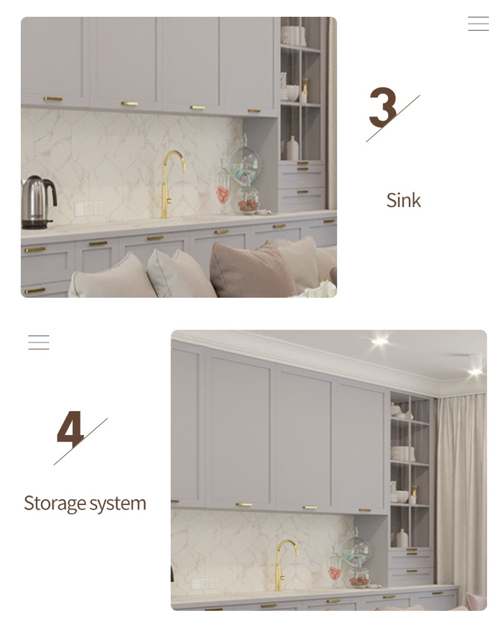 Classical style PVC with HDF kitchen-GK-794