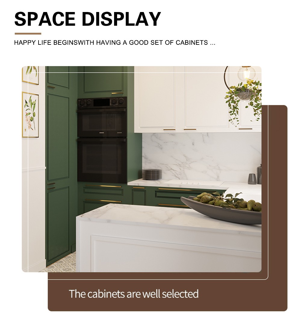 Classical style PVC with HDF kitchen-GK-795