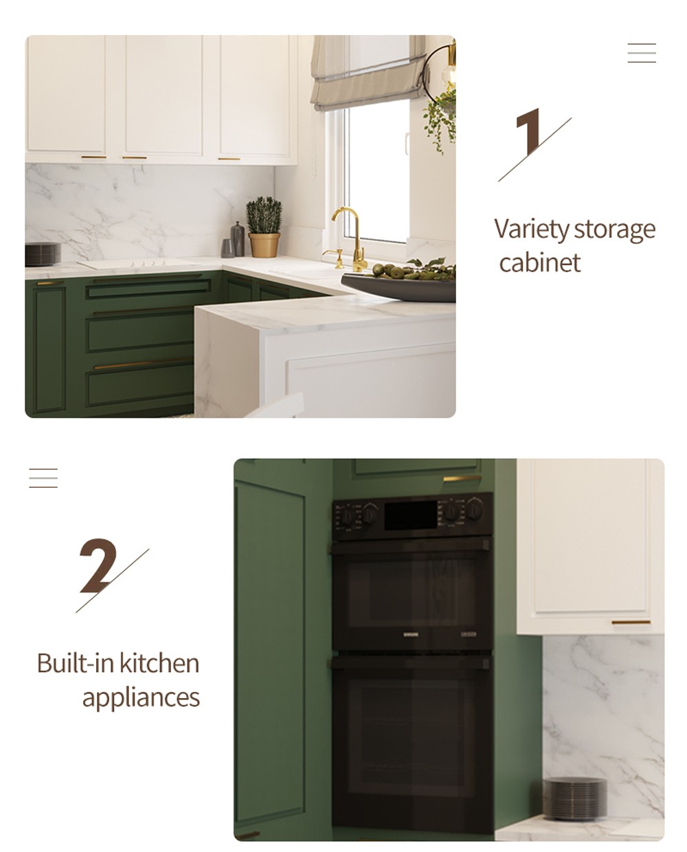 Classical style PVC with HDF kitchen-GK-795