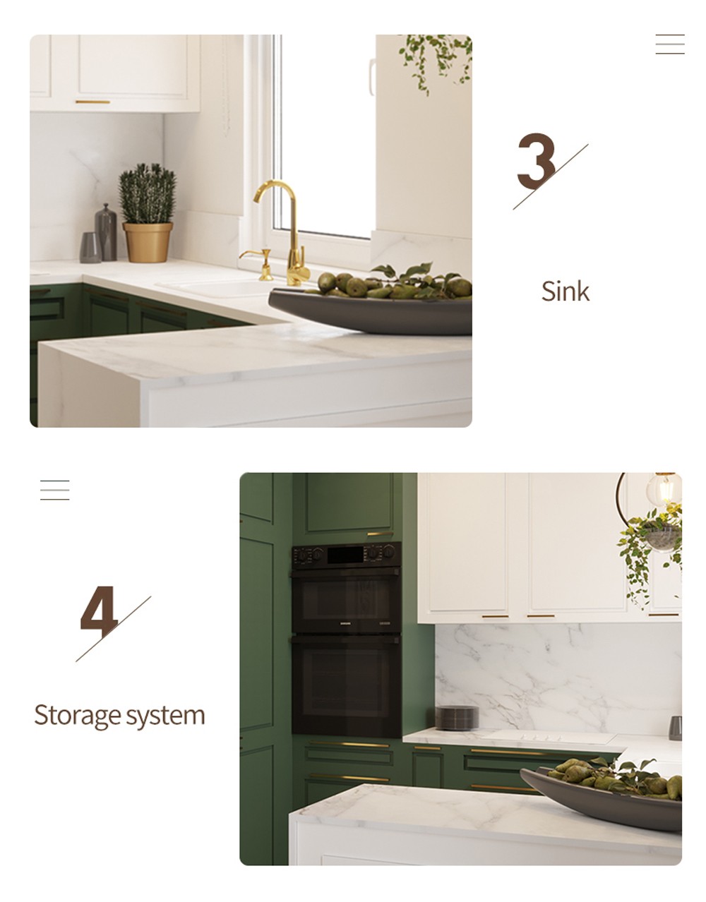 Classical style PVC with HDF kitchen-GK-795