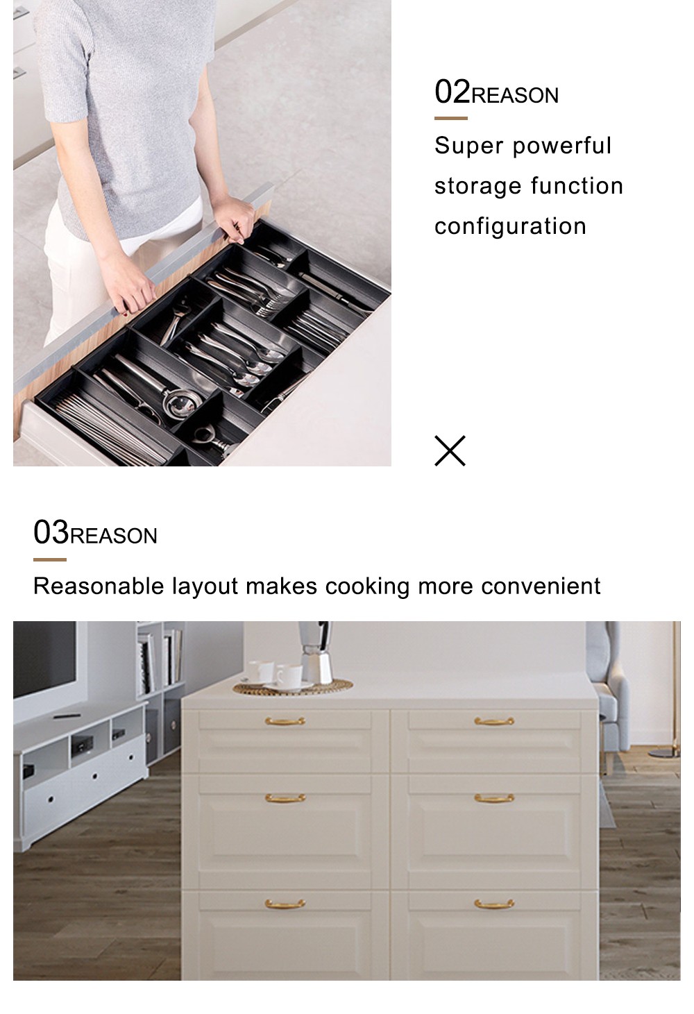 European style classical high density board blister style kitchen-GK-715