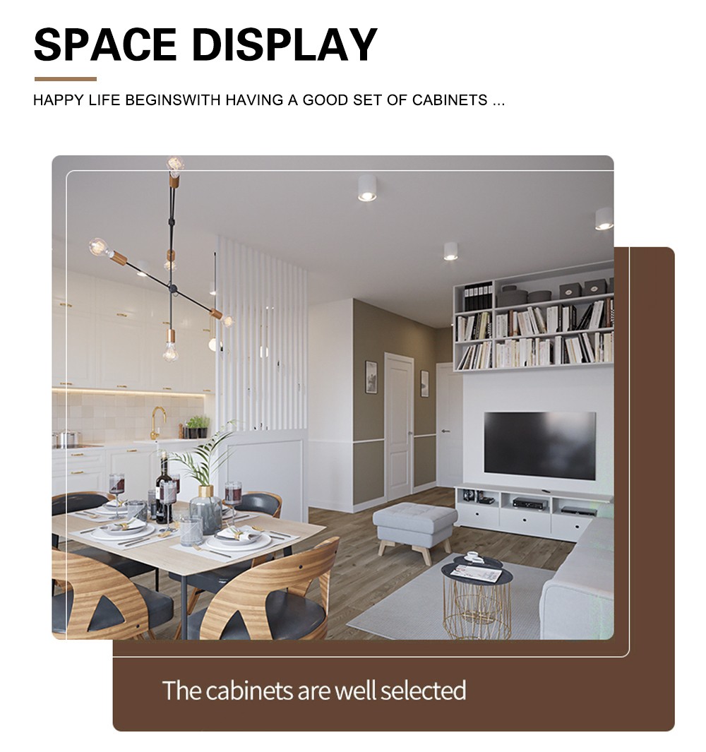 European style classical high density board blister style kitchen-GK-715
