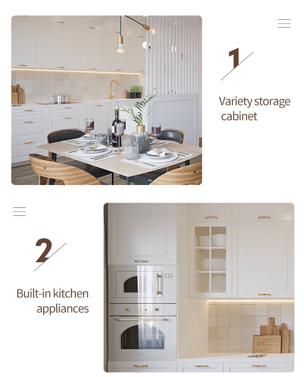 European style classical high density board blister style kitchen-GK-715