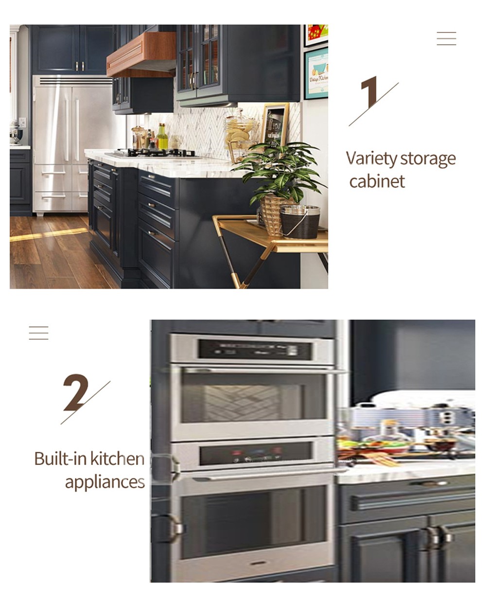 European style classical kitchen PVC with HDF-GK-330