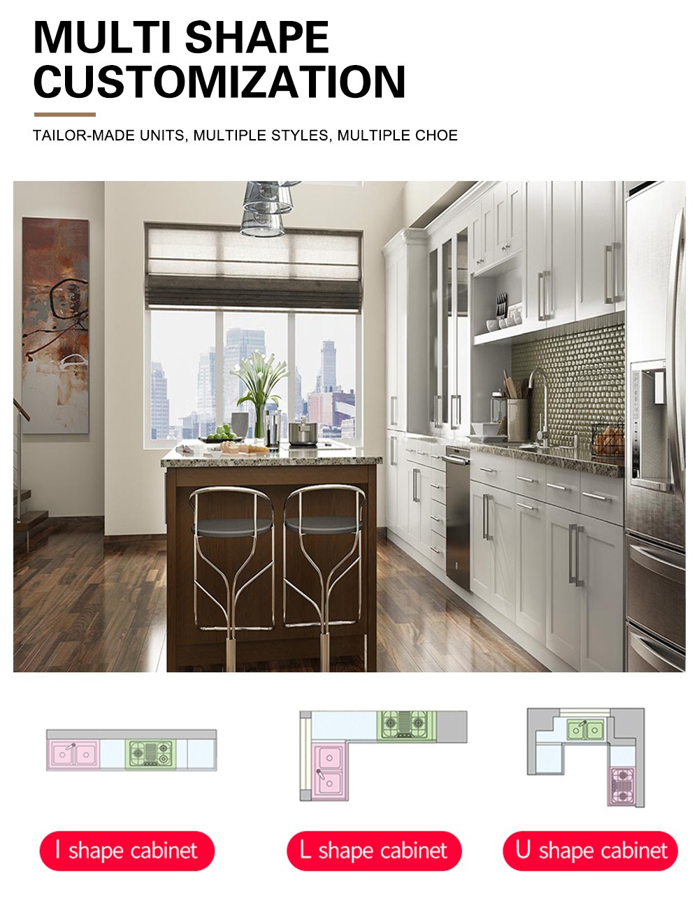 European style classical kitchen PVC with HDF-GK-337