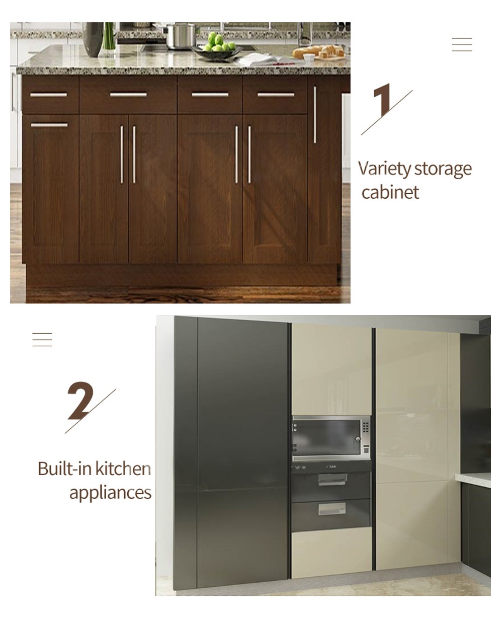 European style classical kitchen PVC with HDF-GK-337