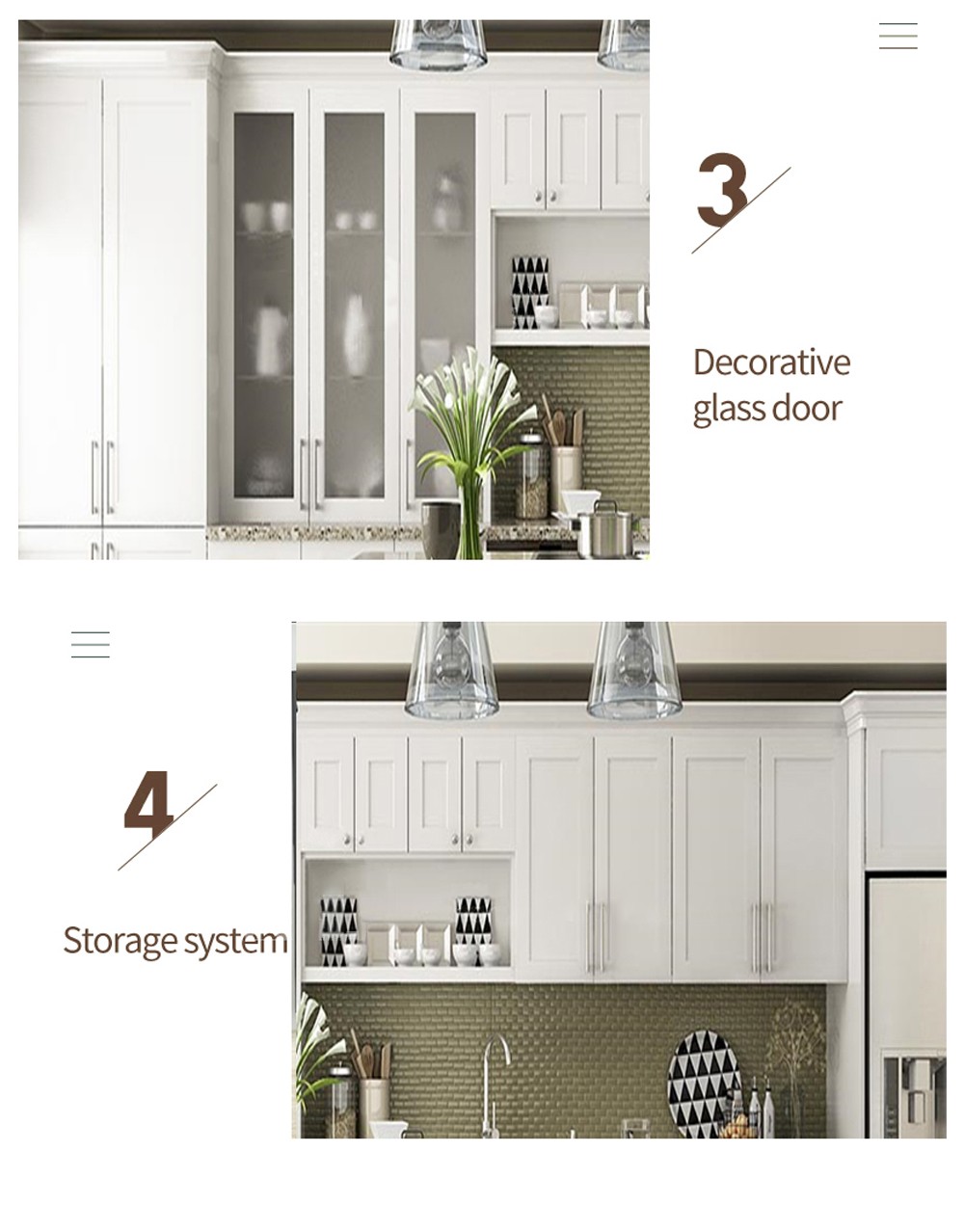 European style classical kitchen PVC with HDF-GK-337