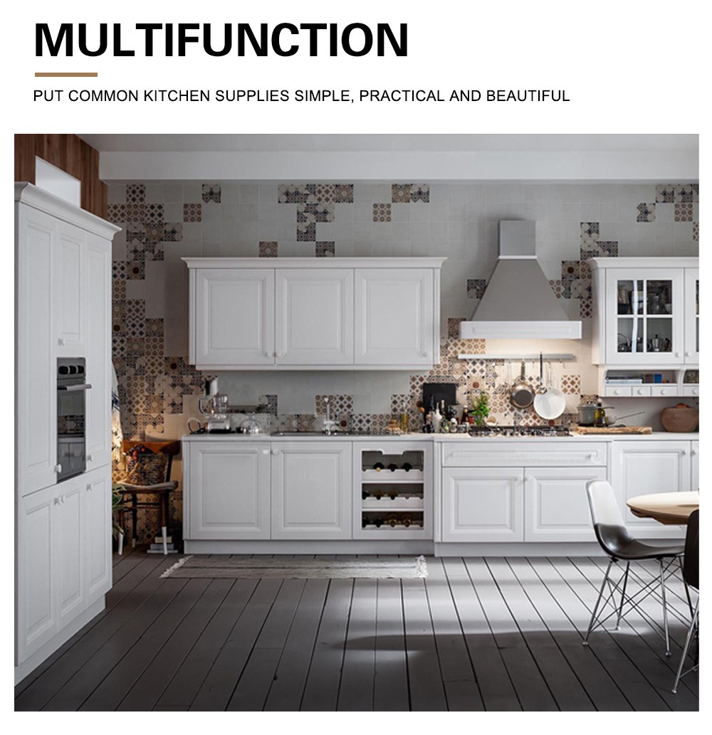 European style classical PVC with HDF kitchen GK-516