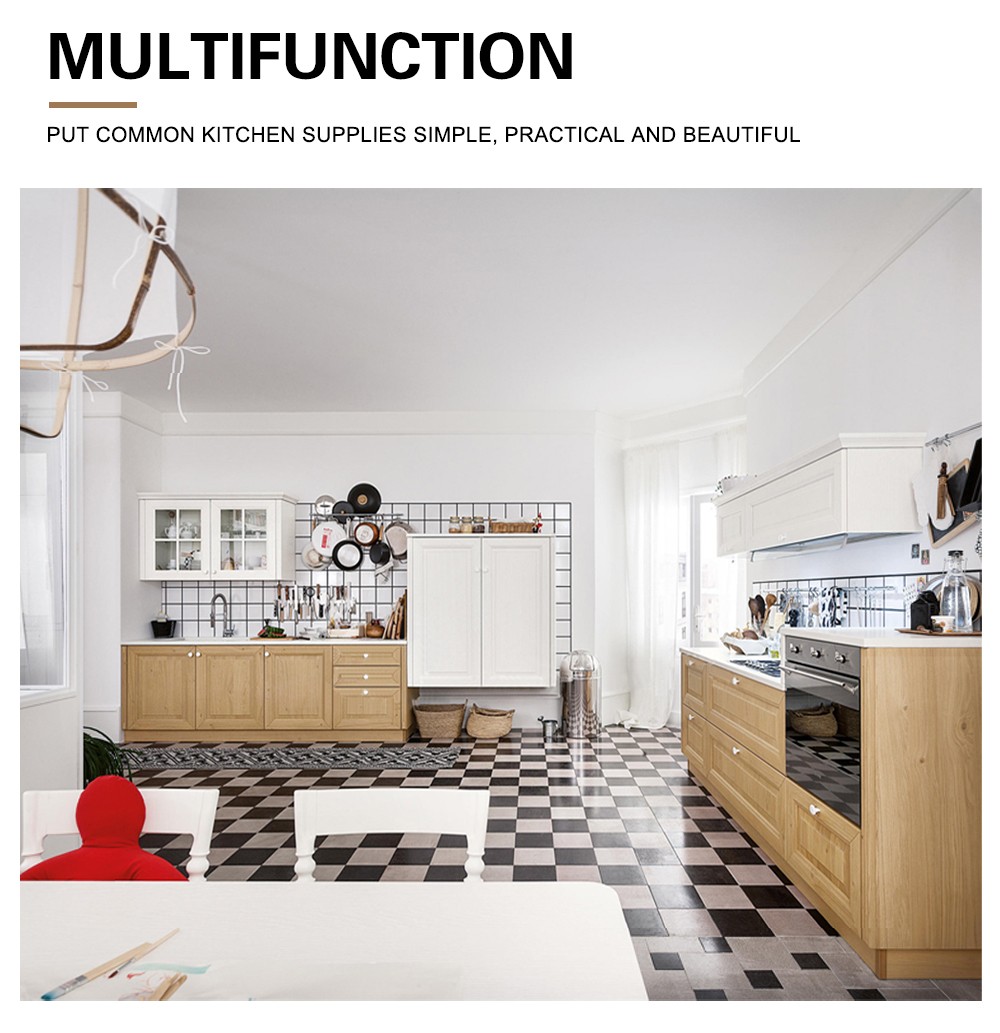 European style classical PVC with HDF kitchen GK-517