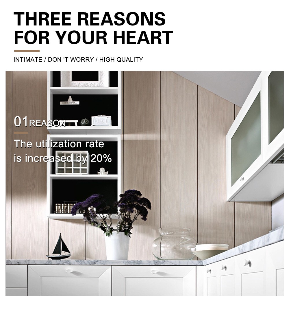 European style classical PVC with HDF kitchen-GK-401