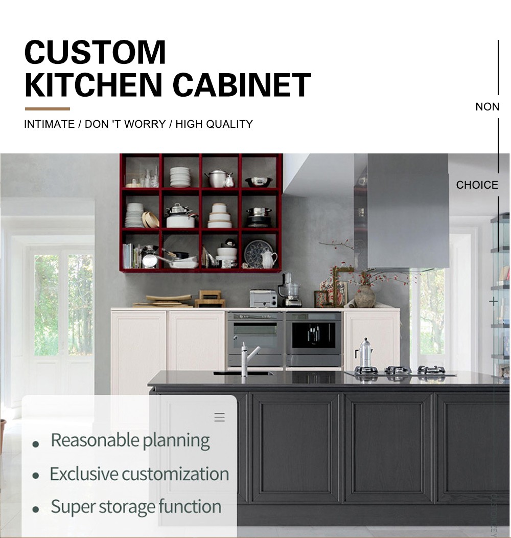 European style classical PVC with HDF kitchen-GK-529