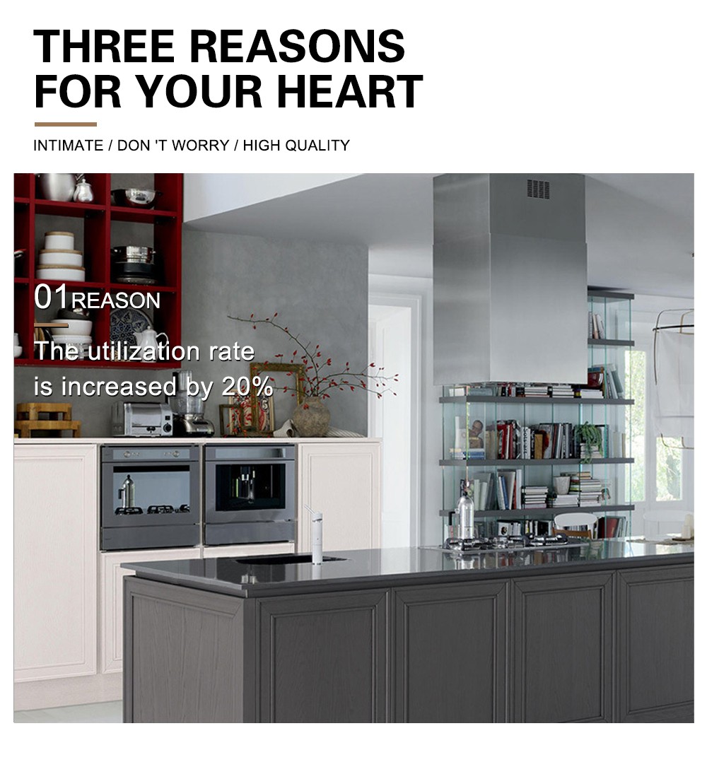 European style classical PVC with HDF kitchen-GK-529