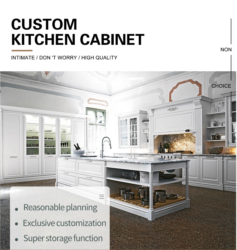 European style classical PVC with HDF kitchen-GK-531