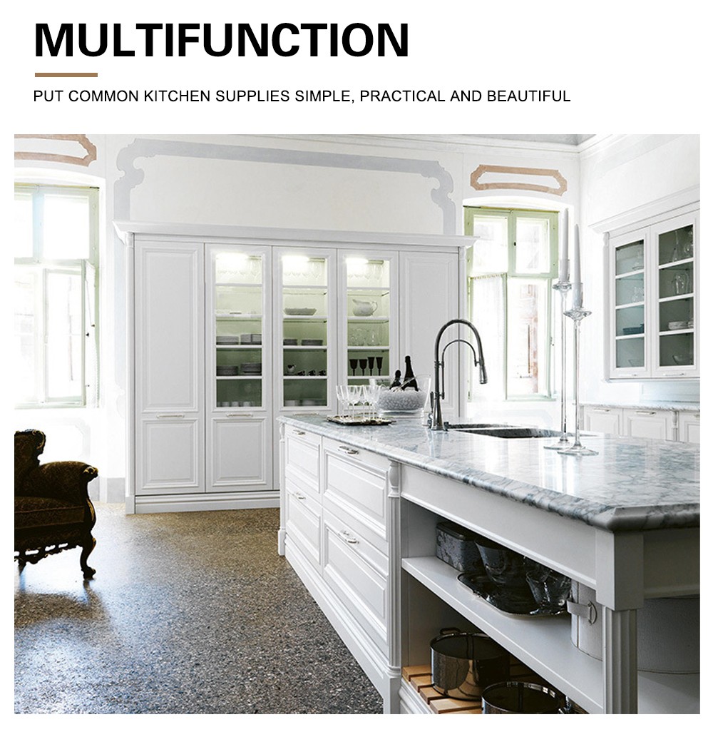 European style classical PVC with HDF kitchen-GK-531