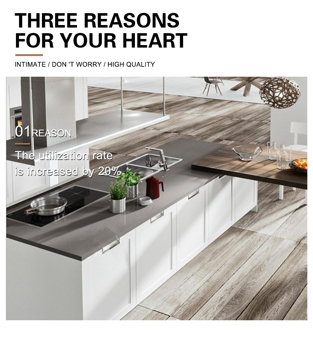 European style classical PVC with HDF kitchen-GK-625