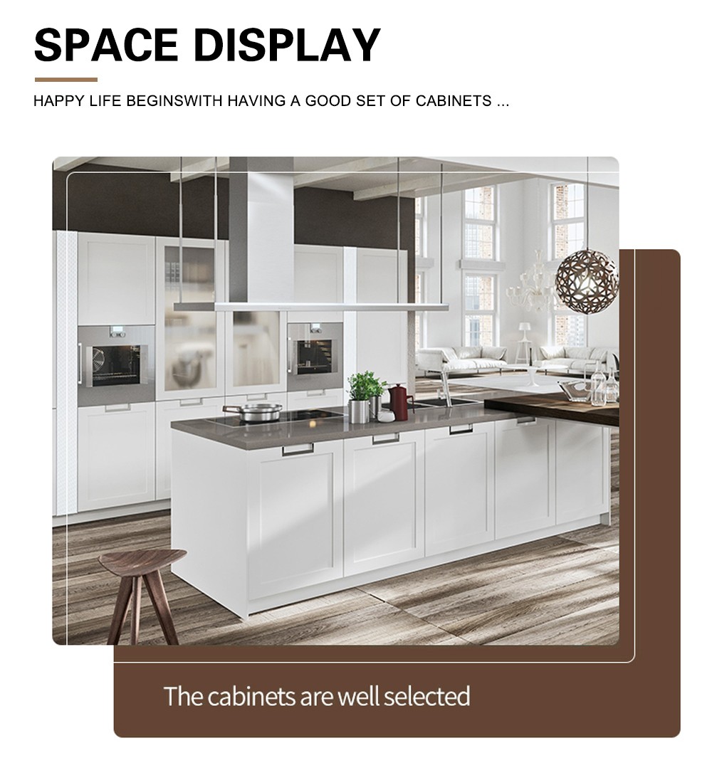 European style classical PVC with HDF kitchen-GK-625