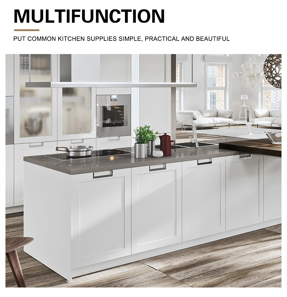 European style classical PVC with HDF kitchen-GK-625