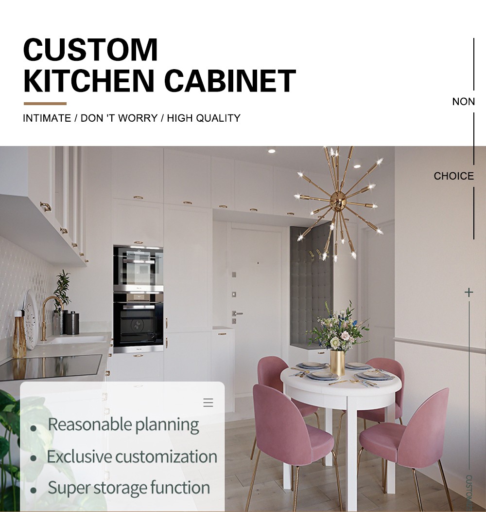 European style classical PVC with HDF kitchen-GK-711
