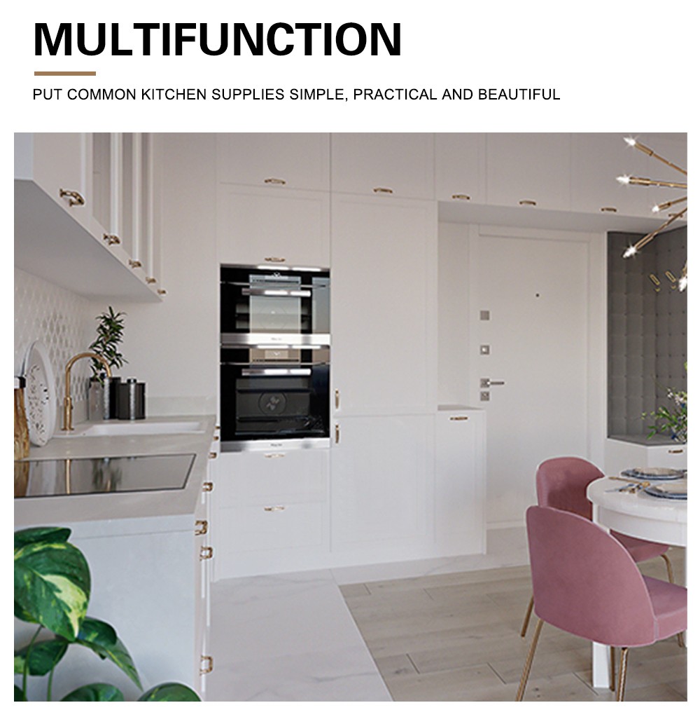 European style classical PVC with HDF kitchen-GK-711