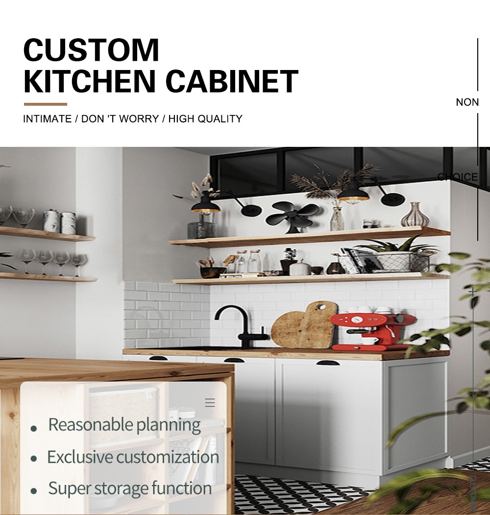 European style classical PVC with HDF kitchen-GK-929