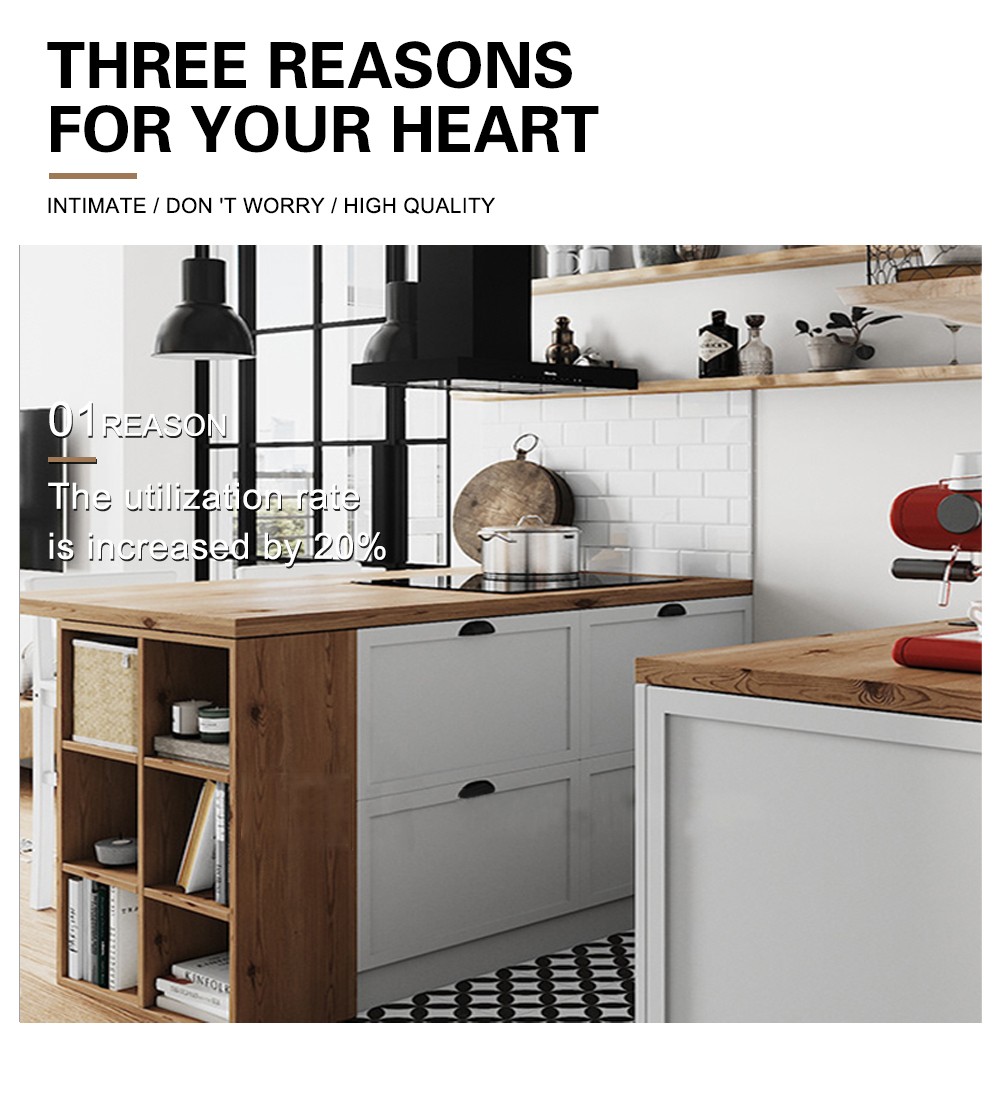 European style classical PVC with HDF kitchen-GK-929