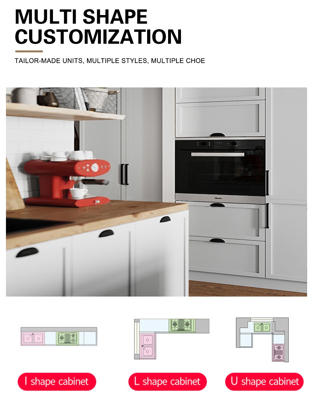 European style classical PVC with HDF kitchen-GK-929