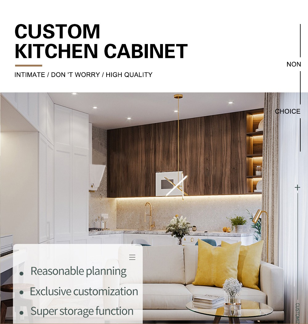 European style classical PVC with HDF kitchen-GK-969