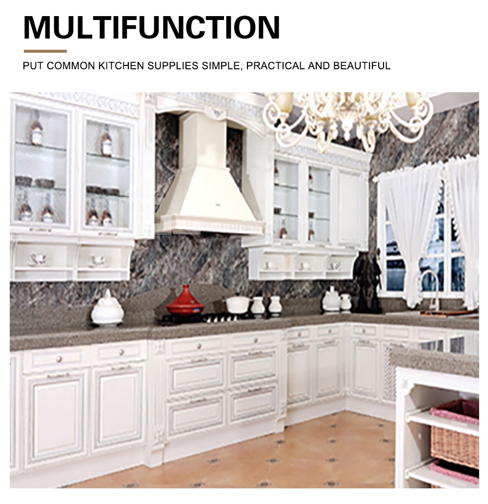 European style Classical style kitchen PVC with HDF-GK-254