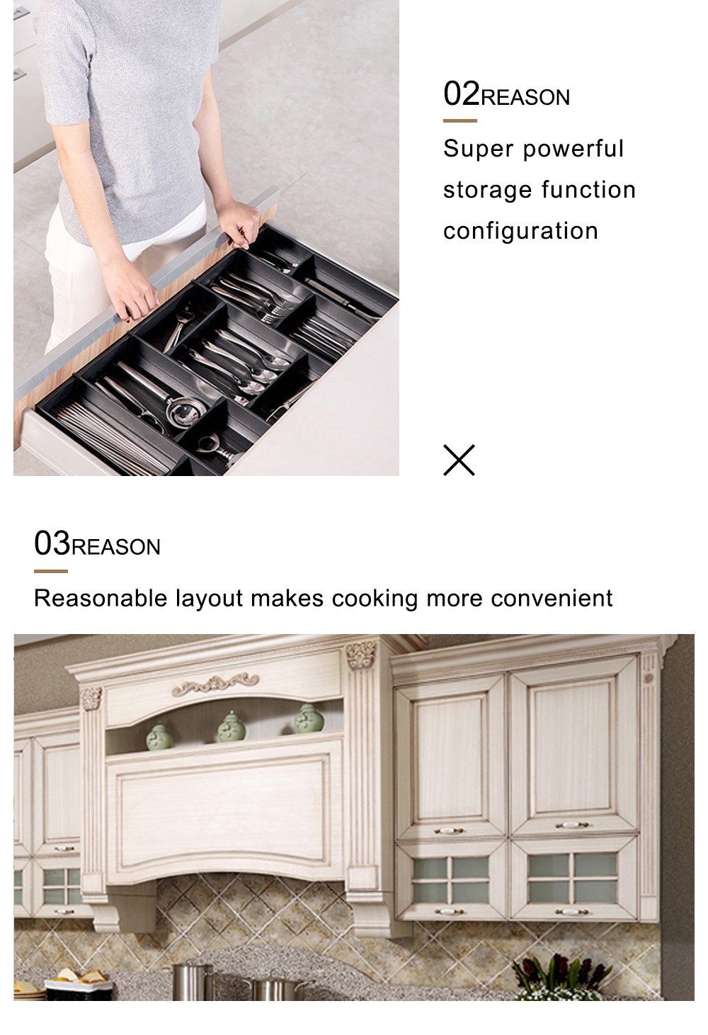 European style Classical style PVC with HDF kitchen-GK-440