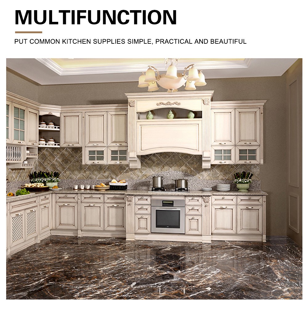 European style Classical style PVC with HDF kitchen-GK-440