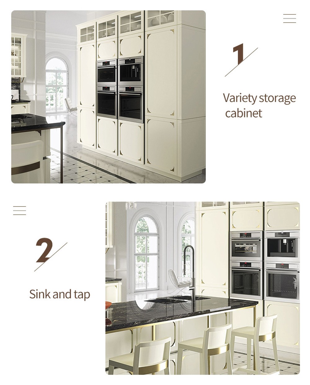European style classical wind glass cabinet high density board blister cabinet-GK-605