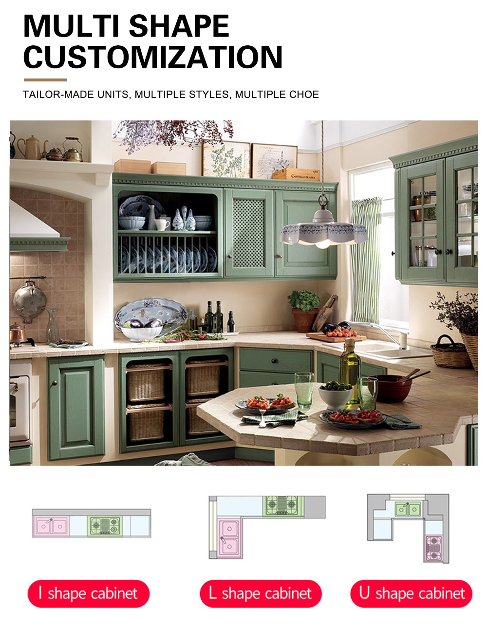 European style classical wind glass cabinet high density board blister cabinet-GK-634